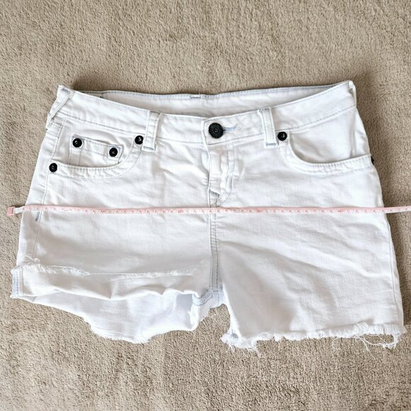 True Religion Girls Audrey White cut-off stretch Shorts, size 16 - Picture 12 of 14